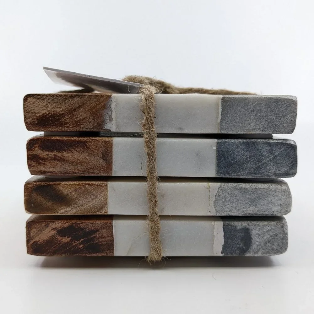 Casa Urban Stone & Wood Coasters Three Color 4